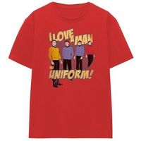 star trek camiseta man in uniform para mujer