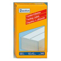 avery zweckform 3440 etiquetas de franqueo 163 x 43 mm blancas 500 etiquetas