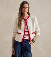 lauren ralph lauren para mujer 200p08848001 blazer de sarga de mezcla de lino blanco crema 38 casual