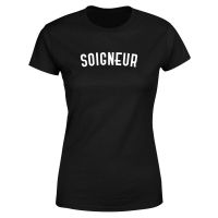 soigneur womens t-shirt - black - s - black