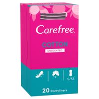 carefree cotton unscented pantyliners