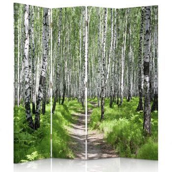 Biombo Forest Walk - Separador De Ambientes Cm. 145x180 (4 Paneles)