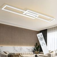 nettlife lampara de techo led lampara de techo iluminacion de techo geometrica moderna regulable con control remoto