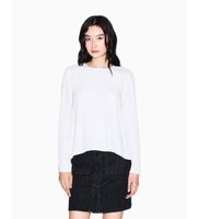 ax armani exchange para mujer xw001796af16117u1003 blusa move blanco m casual viscosa manga larga