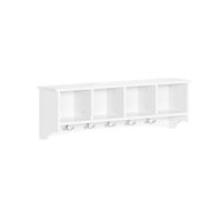 perchero de pared con 4 cubos mdf blanco