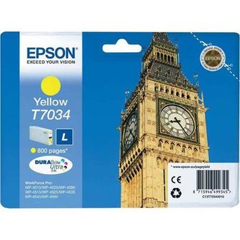 Epson T7034 (T703440) Yellow Standard Capacity Original Ink Cartridge (Big Ben)