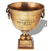 copa de trofeo enfriador de champan marron cobre dec023050