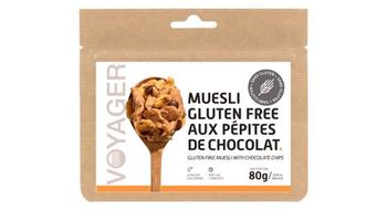 Voyager comida liofilizada muesli sin gluten con chips de chocolate 80g