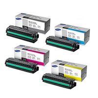 original multipack samsung clx-6260nd printer toner cartridges 4 pack -clt-k506l