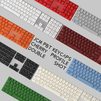 Teclas JCM Cherry de doble disparo, Material PBT, diseño ISO, 11 opciones de colores, juego grande de teclas para teclado mecánico Hi75 GMK75