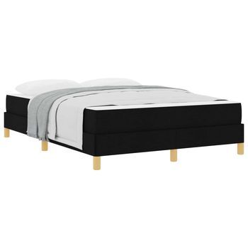 Cama Tapizada  200 X 160 Cm  Madera - Negro