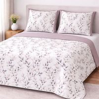 juego de sabanas 160 hilos percal bloss gris cama 200cm donegal collections