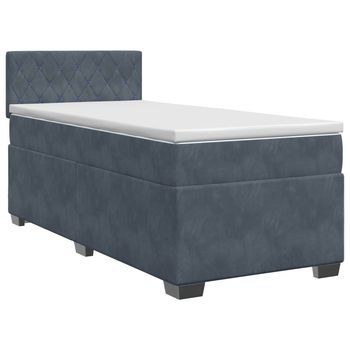 Cama Tapizada 201,5x101x88 Cm  - Gris