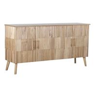 buffet paulownia mdf 157x40x80 marron claro