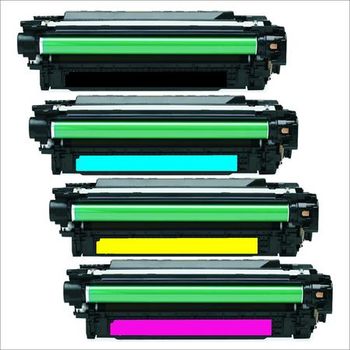 Compatible Multipack HP LaserJet Pro 500 Color MFP M570dn Printer Toner Cartridges (4 Pack) -CE400A
