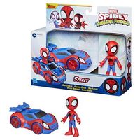 spidey con bolido aracnido - figura - marvel spidey and his amazing friends - 3 anos