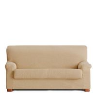 funda de sofa 3 plazas elastica premium con funda cojin aparte e incluida muy suave lino 180 - 210 cm