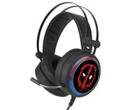 ert group auriculares gaming microfono auriculares led con diadema ajustable modelo marvel original y con licencia oficial deadpool 001