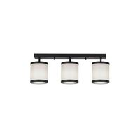 lampara de techo way-11636 blanco negro metal tela 66x20x21 cm