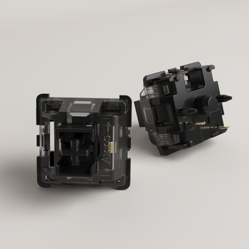Akko V3 Pro Interruptores negros crema Interruptor lineal de 5 pines 55gf con vástago a prueba de polvo Compatible con teclado mecánico MX (45 piezas)
