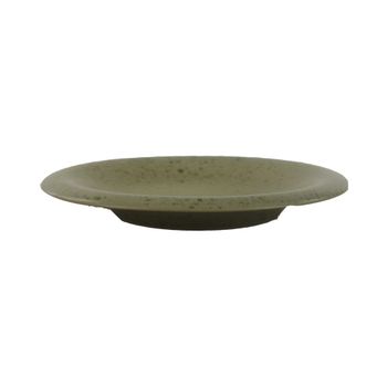 Plato de postre de gres caqui