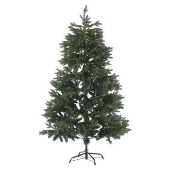 Árbol De Navidad Artificial Verde Pvc Base Metálica 180 Cm Estilo Tradicional Huxley