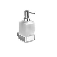 dispensador dosificador de jabon en laton cromado brillante  senator