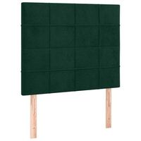 cabeceros 2 udscabecero camapanel de cabecera de terciopelo verde oscuro 80x5x7888 cm