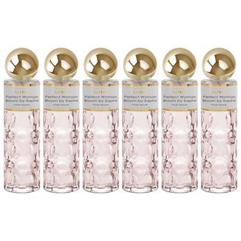 Pack De 6 Eau De Parfum Mujer Saphir Perfect Woman Bloom 200 Ml