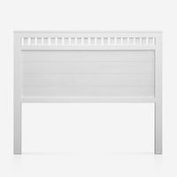 cabecero de madera para cama de 150 cm lacado blanco mate bora - pejecar