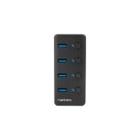 hub natec 4 puertos usb 32 gen 1 5000 mbits modelo mantis abs color negro