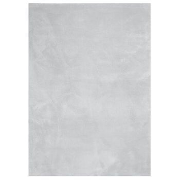 Alfombra De Pelo Corto Suave Lavable Huarte Gris 240x340 Cm Vidaxl