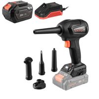 dnipro-m soplador de aire brushless dcb-203bc 280w 30 ms 4 velocidades limpieza pc y taller bateria 6ah  cargador r dcb-203bc