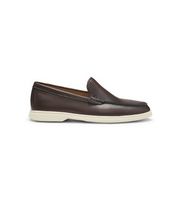 boss para hombre 50563129 mocasines de piel sienne loaf marron oscuro 43 plano ninguno casual