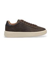 blauer para hombre f5buck01 zapatillas de piel scarpa marron 44 plano cordones casual
