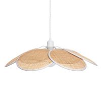 lampara colgante ratan nirvana trenzado blanco