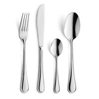 set 24 cubiertos inox  amefa helena - acero no apto microondas