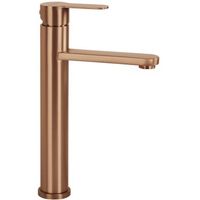 grifo de lavabo arcos brush copper high