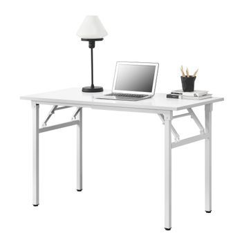 [neu.haus] Mesa Extraíble De Diseño - 120 X 60 Cm - Altura Ajustable 75 - 76,4 Cm - Ahorra Espacio - Plegable - Mesa Pequeña - Blanca Con Patas Blancas