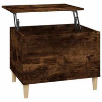 mesa de cafe - mesa de centro madera contrachapada roble ahumado 60x445x45 cm