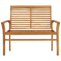 banco de jardin  banco de exterior  silla de jardin madera maciza de teca 112 cm