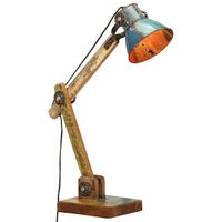 lampara escritorio industrial redonda multicolor e27 23x18x95cm vidaxl
