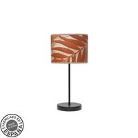 sobremesa moda 1xe14 negrohoja caldera 42x17x17cm