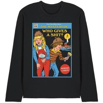 Steven Rhodes Camiseta manga larga Who Gives A Shit para mujer