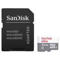 sandisk ultra microsdhc 32gb uhs-i clase 10  adaptador sd