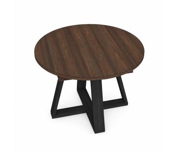 Mesa comedor extensible, mesa de cocina extensible, 103x103x73cm, para 6 comensales, mesas de cocina, estilo moderno, roble oscuro