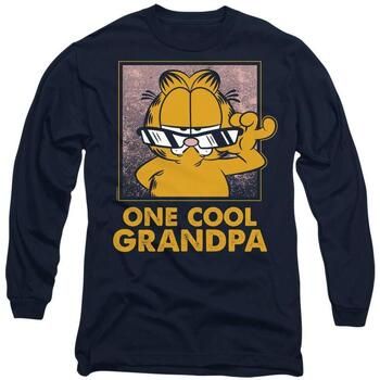 Garfield Camiseta manga larga One Cool Grandpa para mujer
