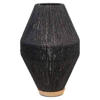 Lampara S/mesa Cuerda  Negra
