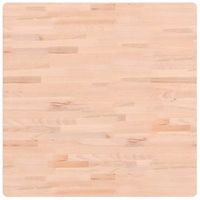 tablero de mesa cuadrado de madera maciza de haya 80x80x15 cm vidaxl