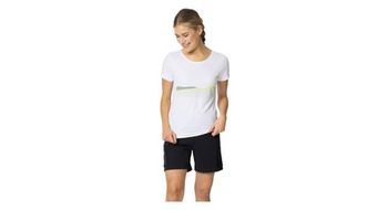 Camiseta de manga corta para mujer odlo f dry ridgeline blanco